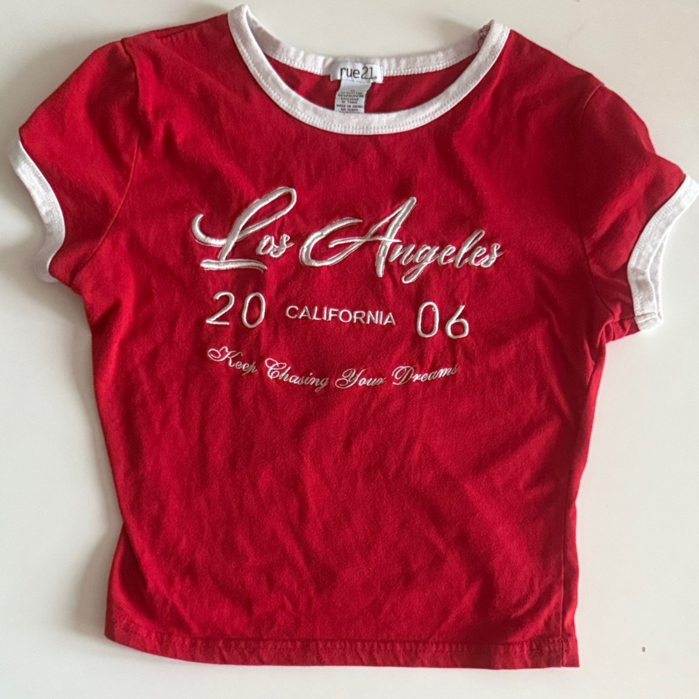 Rue21 Red and White Kids Tee